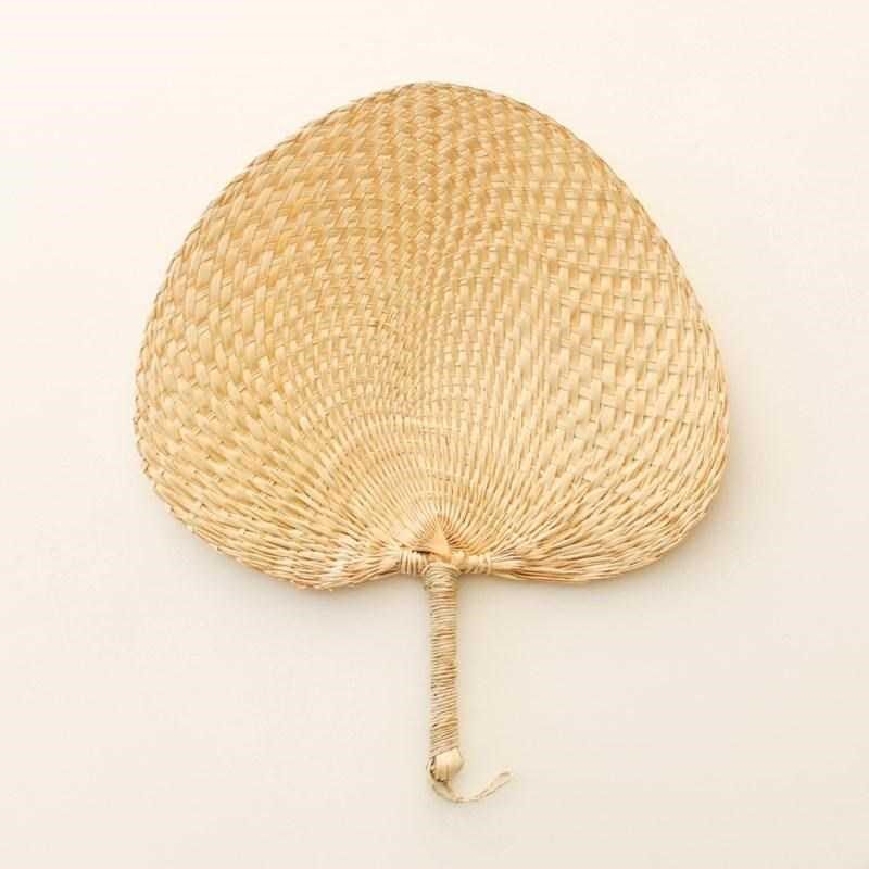 老人驱蚊树叶清凉编织手工小孩蒲扇扇子