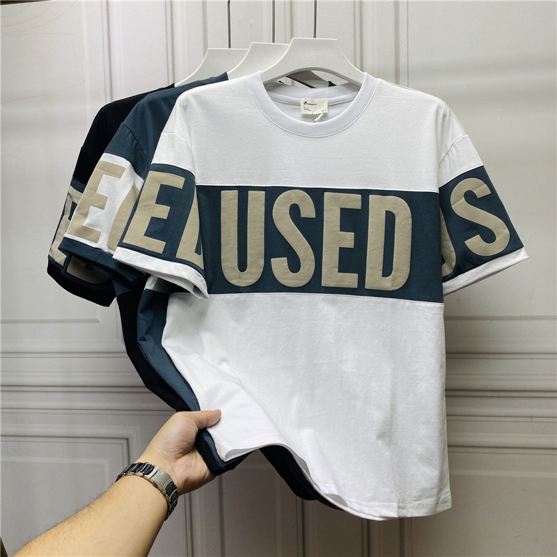 高品质~高密度~短袖T恤男装衣服夏季新款潮牌半袖夏装宽松体恤衫