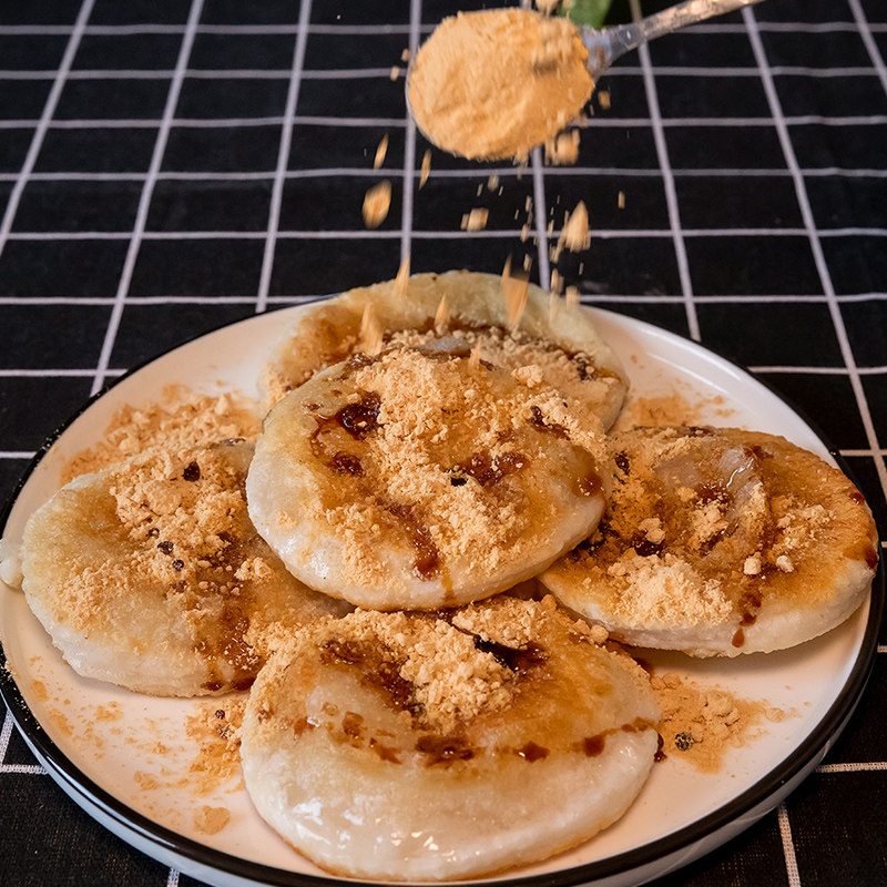 糍粑红糖糯米手工湖北恩施湖南特产农家黄豆粉年糕