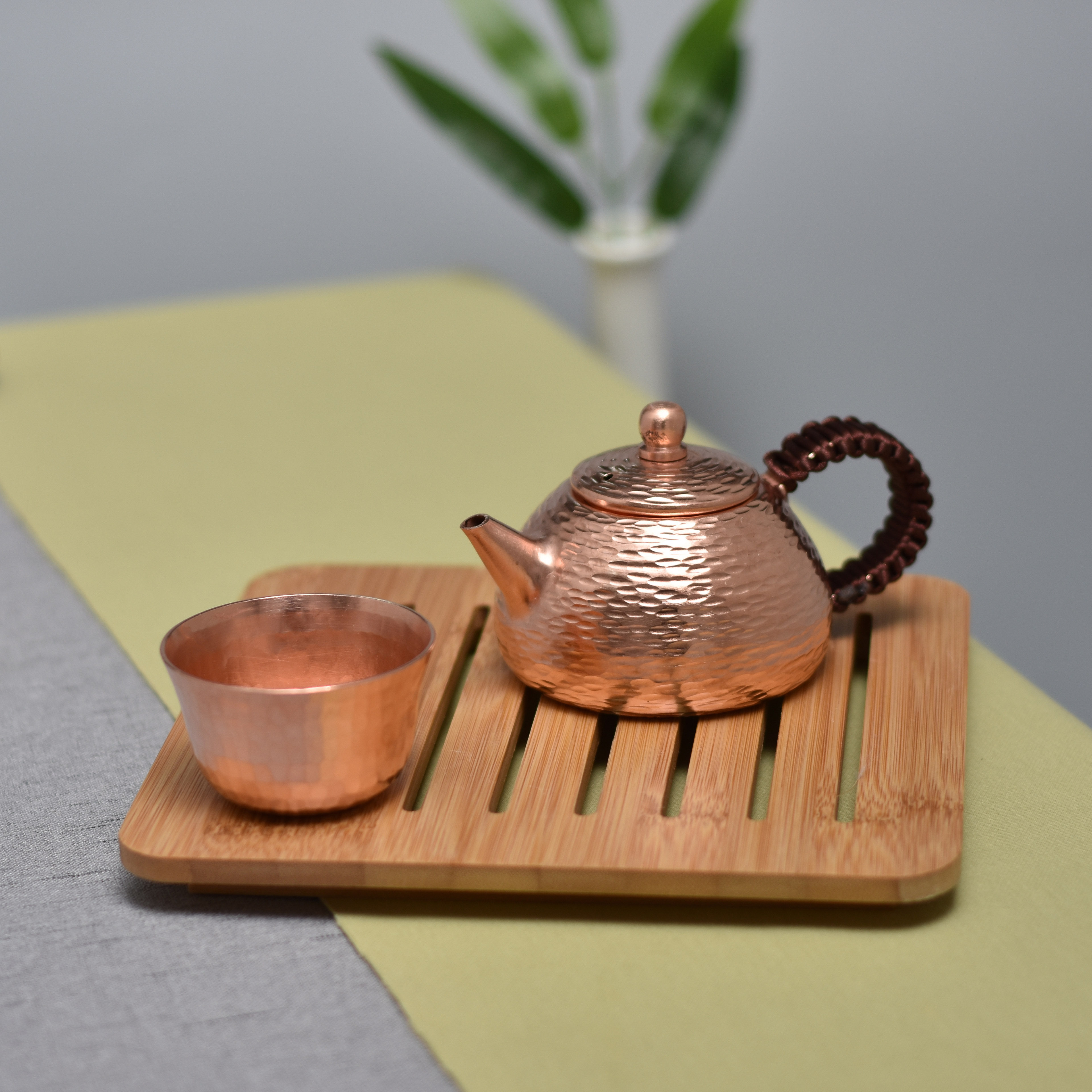 紫铜纯铜纯紫手工铜壶烧水壶功夫功夫茶茶具加厚茶壶