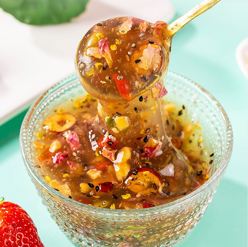 藕粉速溶饱腹代餐学生冲泡颗粒免煮送杯枸杞藕粉