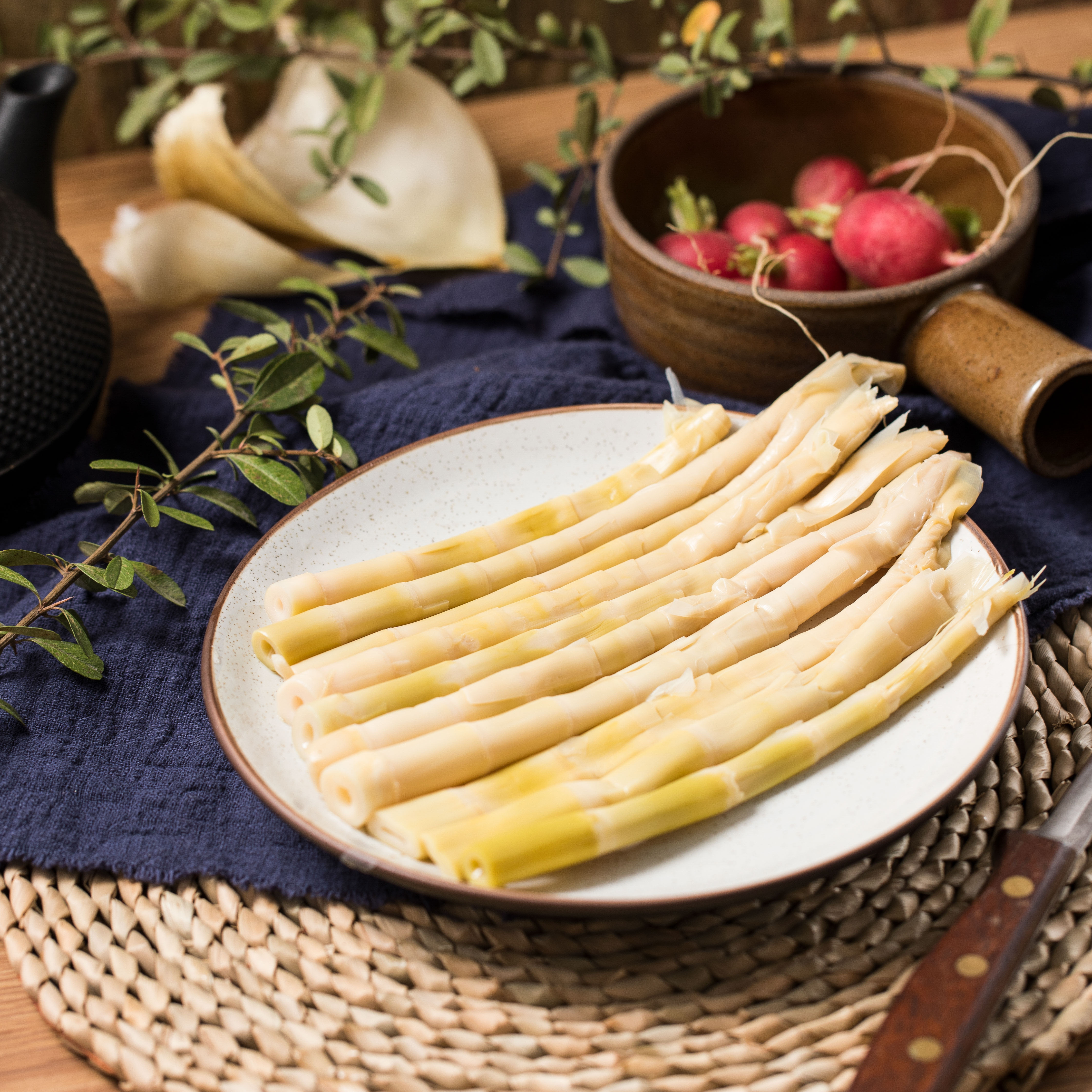 艾园泡椒尖尖笋500g泡椒味笋尖竹笋嫩笋笋干新鲜脆笋下饭菜包邮