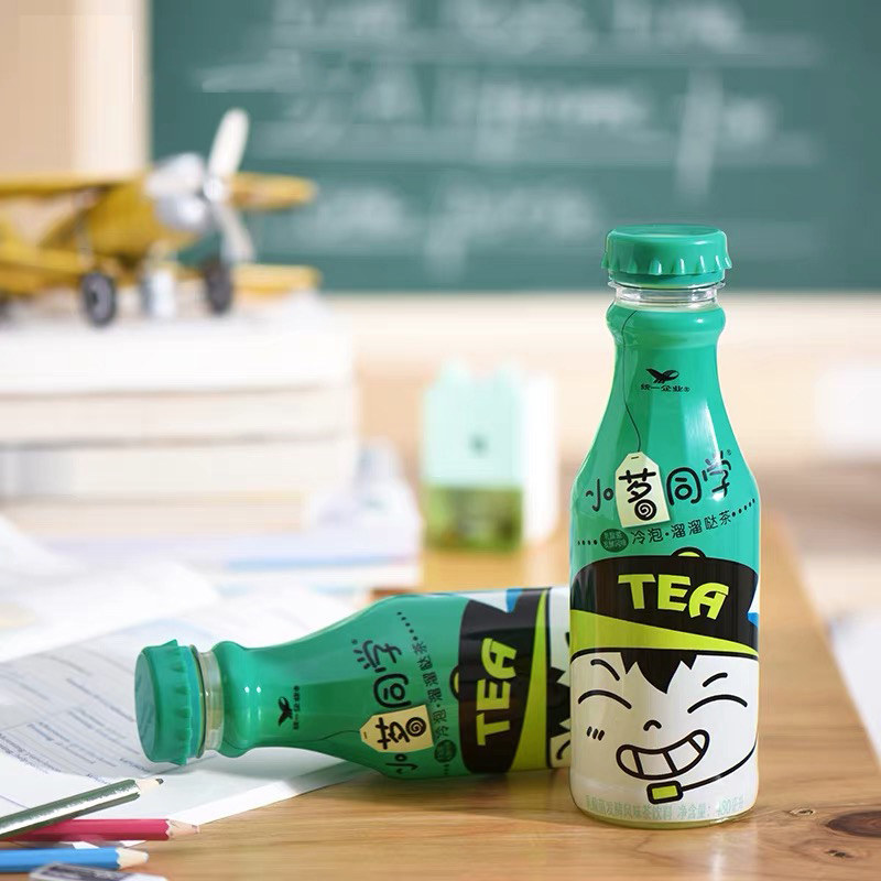 统一小茗同学冷泡茶青柠红茶溜溜哒茶乌龙茶绿茶480ml*15整箱饮料