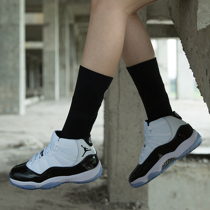 运动sporthouse之家女高中筒秋冬纯色透气毛巾长筒袜