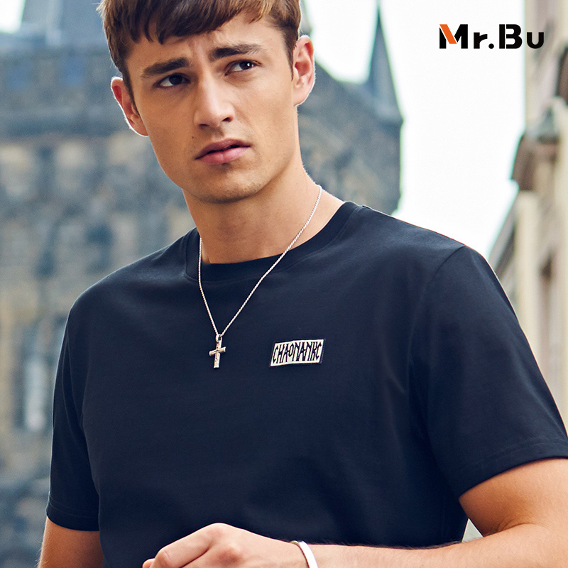 Mr.Bu匹马棉高品质T恤男 夏季新款纯棉潮流短袖mrbu751