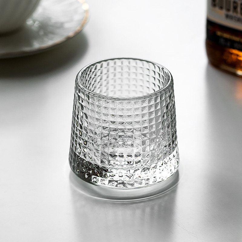 女王法国进口larochere创意旋转家用玻璃杯威士忌酒酒杯