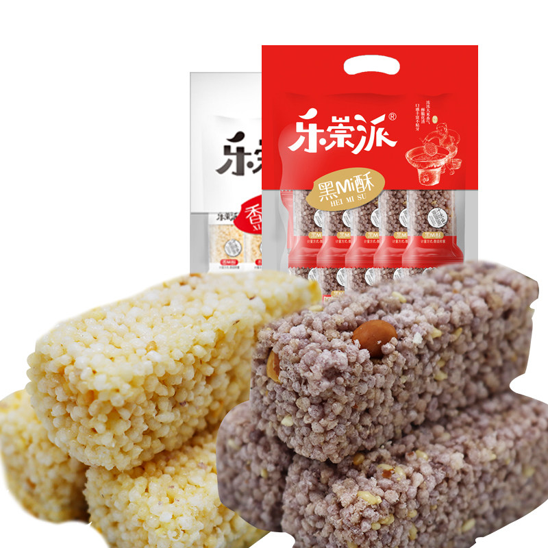 2湖南特产休闲零食小吃传统糕点小米酥米花糖 乐崇派米花酥200g - 爱