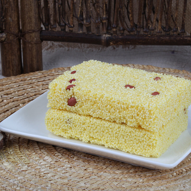 传统小米小米花花生酥块糕点米花糖休闲食品米板米老式膨化食品