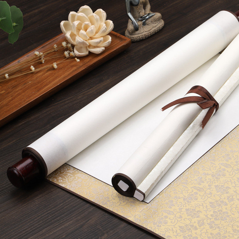 卷轴宣纸挂轴横轴立轴画轴半生半熟创作专用作品宣纸
