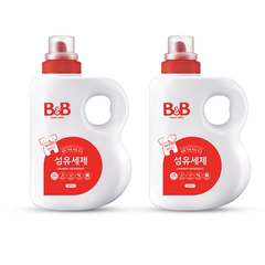 【自营】韩国B&B保宁必恩贝进口天然宝宝洗衣液1800ml*2瓶正品价格比较