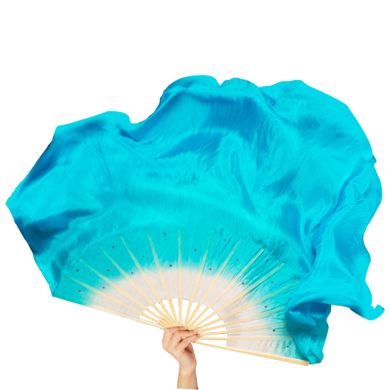 真丝舞蹈扇子儿童成人双面加长中国国风广场舞更多舞蹈配饰