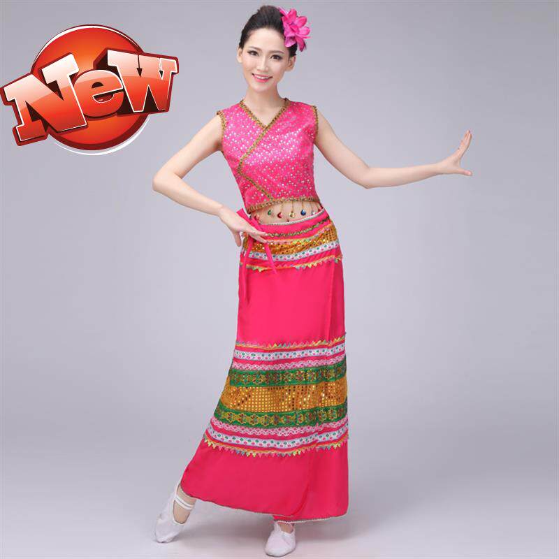 泼水节服装西双版纳精品演出傣族民族衣服夏天生活民族服装