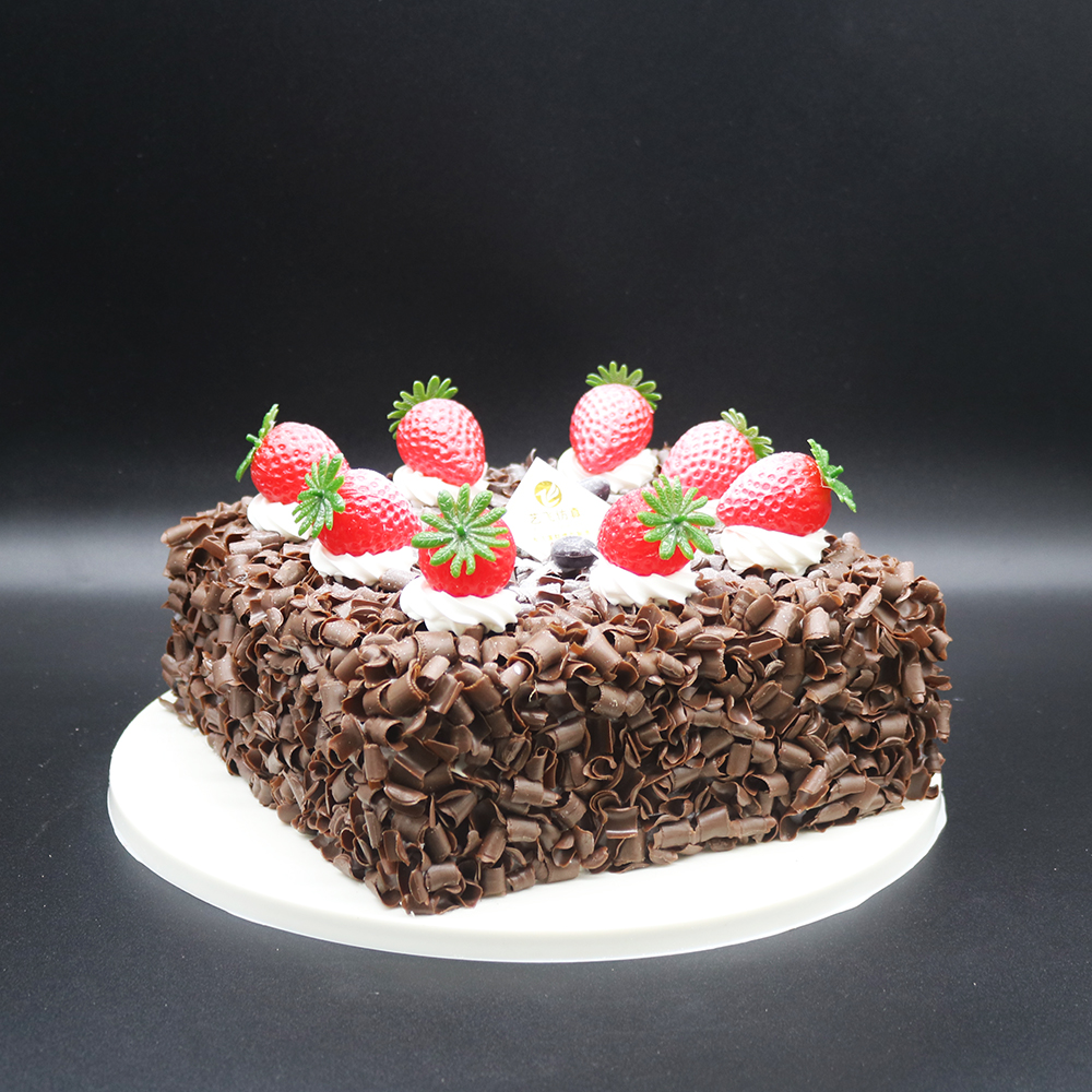 生日蛋糕模型仿真新款方形巧克力鲜花水果仿真水果