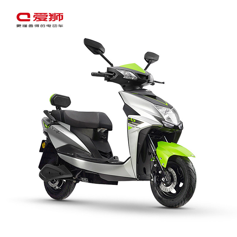 爱狮尚领电动车前后双碟48v成人踏板电瓶车60v电动摩托车