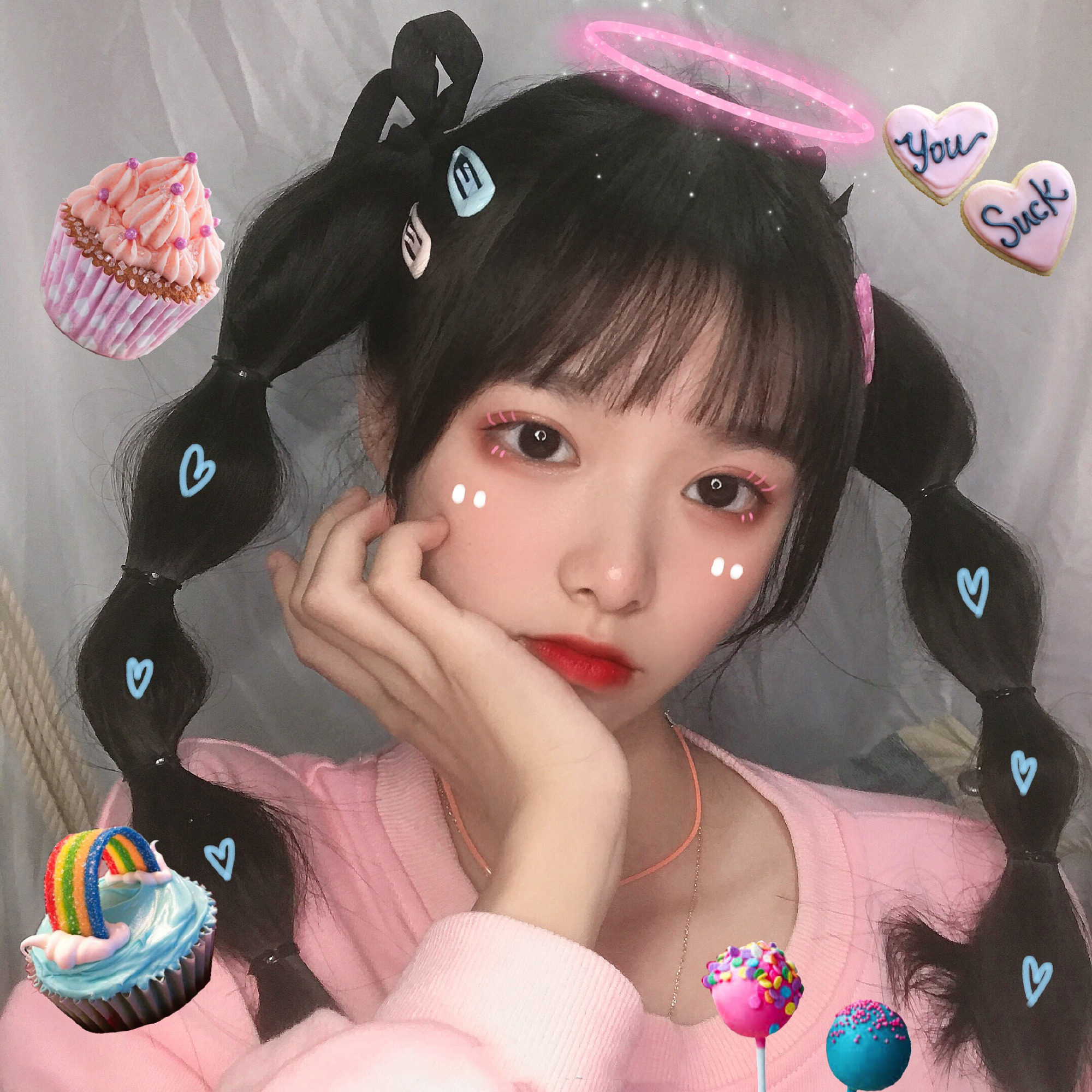 泡泡马尾辫假发自然逼真绑带灯笼麻花辫俏皮可爱马尾