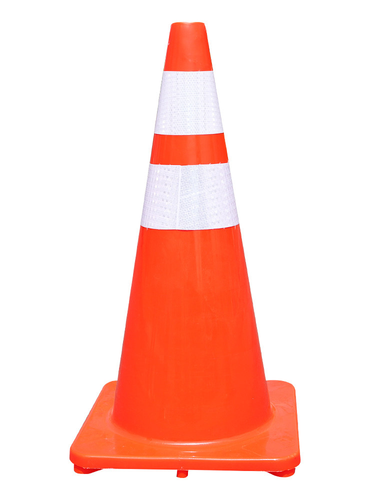 反光警示pvc圆锥雪糕橡胶路连接路障交通安全锥桶路锥