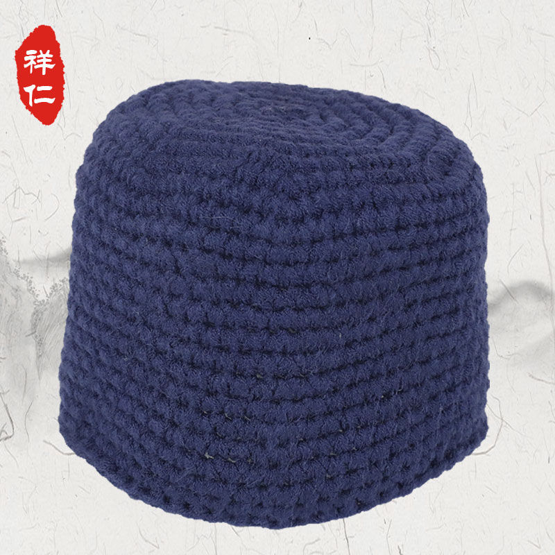 秋冬僧帽毛线针织加厚保暖帽子和尚出家人佛系帽子