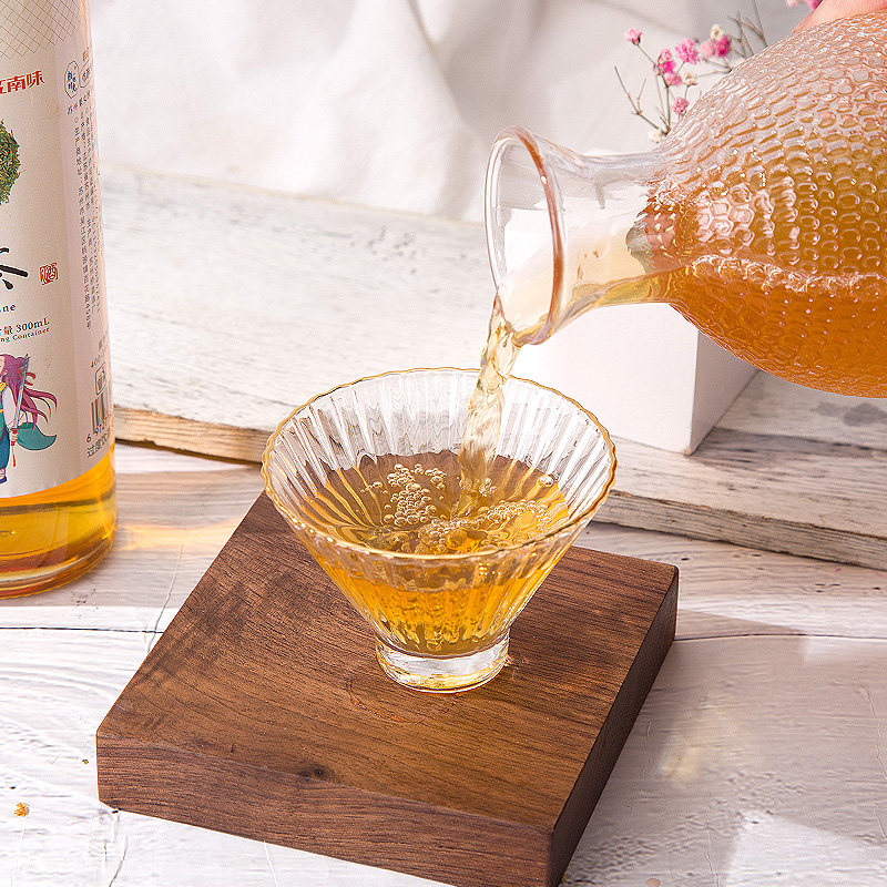 苏州碧螺春茶酒低度清甜绿茶女士低度花果甜心酒8度300ml晚安心酒