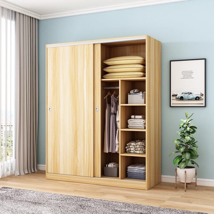 二手衣柜一米二长推拉门50cm深宽出租房1米经济型衣柜