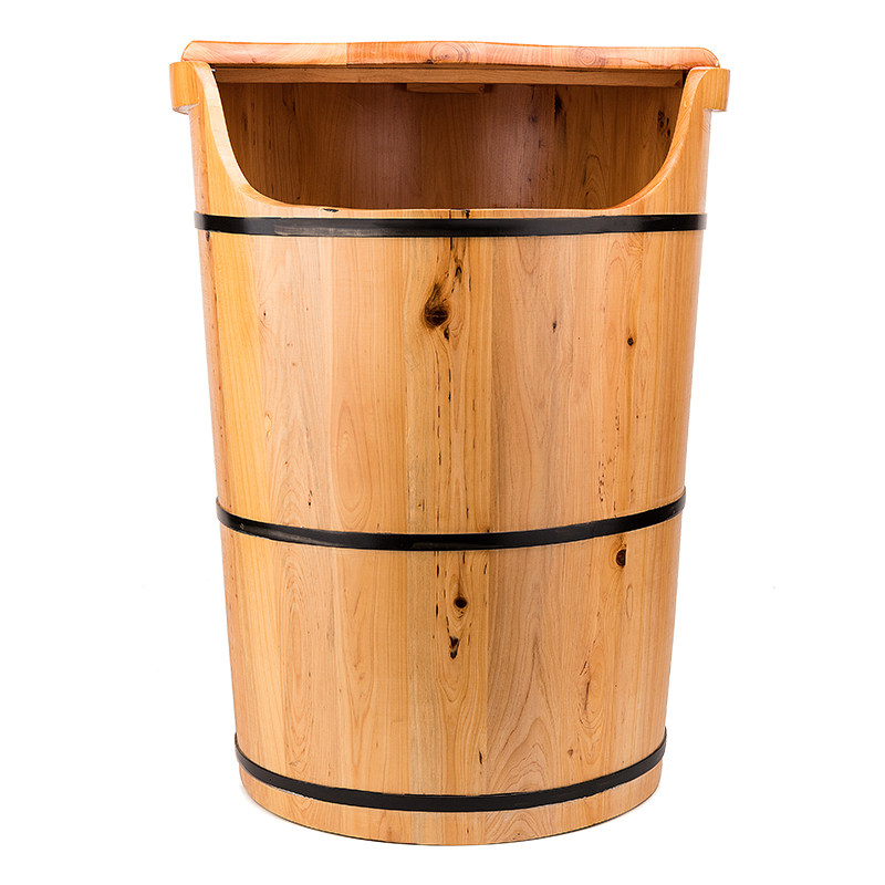 泡脚木桶过小小腿过膝加热恒温泡脚桶家用木质足浴盆