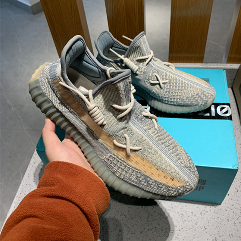 yezi过毒男鞋版本高版本三杠yeezy海盐时尚休闲鞋