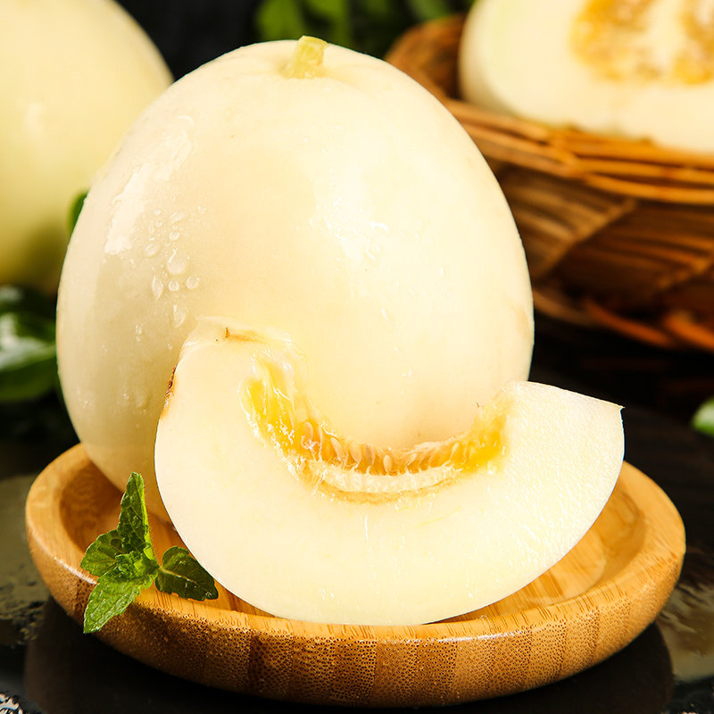 陕西阎良甜瓜新鲜头茬当季水果整箱蜜瓜白皮甜瓜
