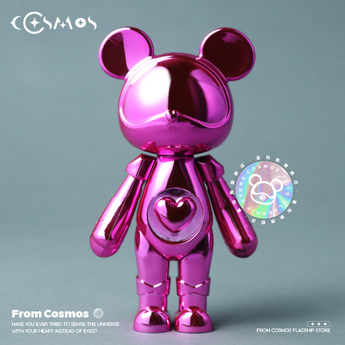 cosmos星际熊潮玩熊手办摆件新居礼物公仔创意家居电视柜客厅电镀
