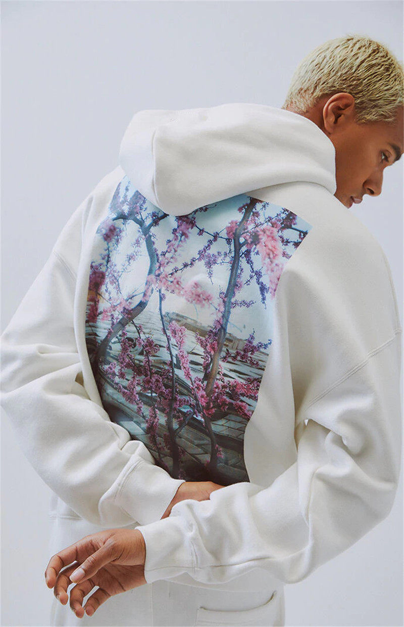 fog花卉卫衣男运动健身帽衫essentials复线宽松高街运动卫衣