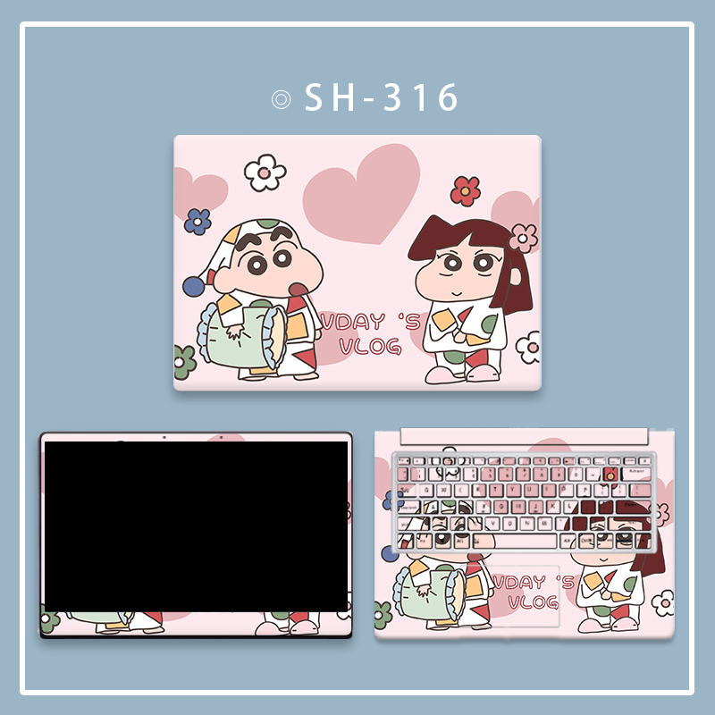 蜡笔小新g3键盘r7000拯救者普星惠普保护膜外壳电脑笔记本炫彩贴