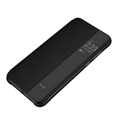 华为机壳emlal00商务皮套tl00自动休眠唤醒huawewi二十智能视窗全包防