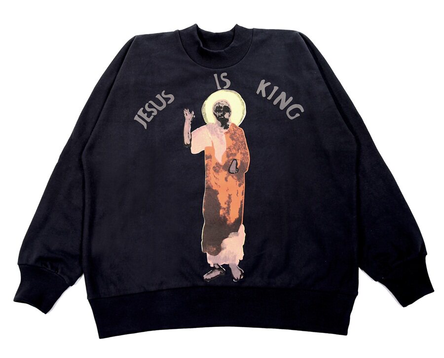 kanye侃爷jesusisking耶稣cpfm高街卫衣