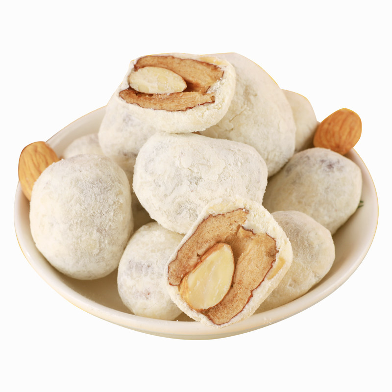 地珍坊小奶枣250g奶枣奶酪杏仁巴旦木夹心奶枣孕妇小零食网红零食