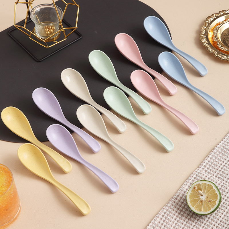 汤勺日式创意可爱爱盛陶瓷调羹商用耐高温网红调羹