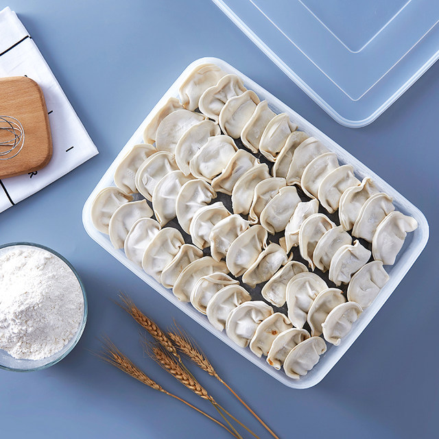 Dumpling Box Frozen Dumpling Household Refrigerator Quick Frozen Dumpling Box Wonton Special Egg Storage Box Multi-layer Tray Dumpling Box Frozen Dumpling Household Refrigerator Quick Frozen Dumpling Box Wonton Special Egg Storage Box Multi-layer Tray