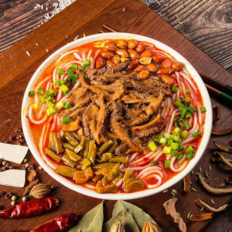 阳际山野香辣牛肚粉江西米粉方便速食早餐夜宵米线粉丝特产爆肚粉