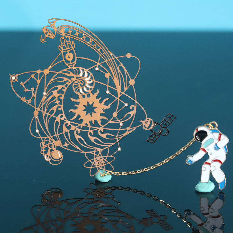 科学金属礼品探索文创星空星球精美创意少年宫书签