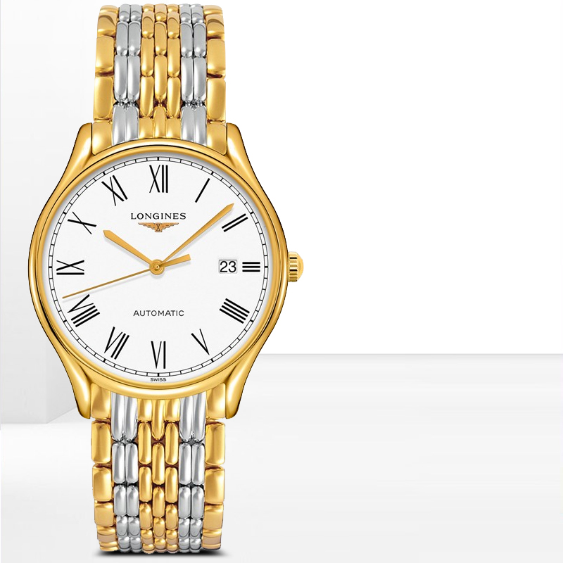 浪琴(Longines)手表律雅系列自动机械精钢男士腕表L4.960.2.11.7