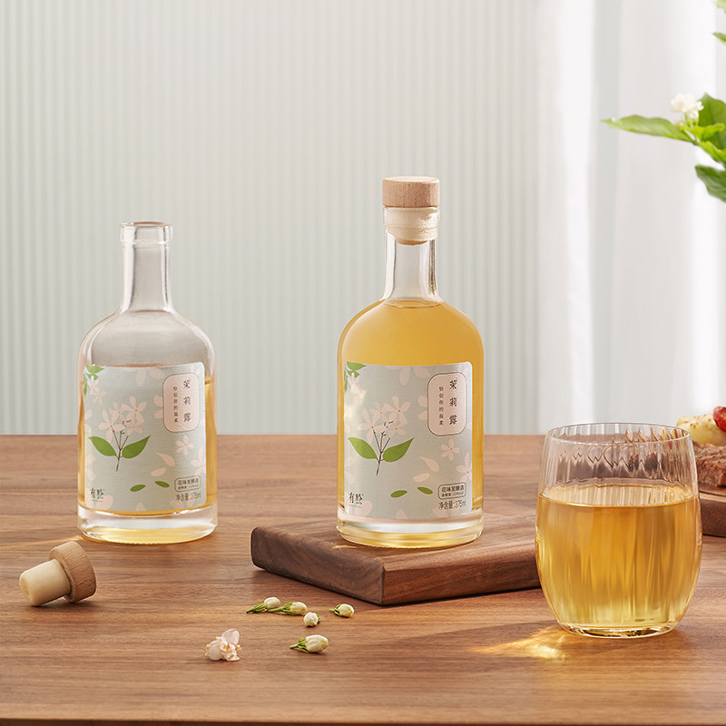 茉莉花酒少女女士低度甜酒高颜值自酿果酒12度果酒