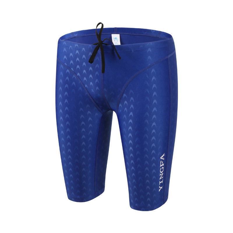 yingfa英发五分泳裤男士及膝鲨鱼皮fina标比赛专业游泳裤泳衣装备