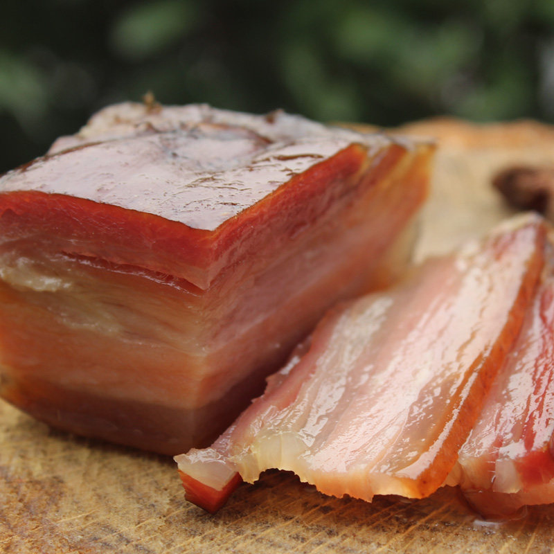 腊肉湖北竹山特产五花农家自制烟熏猪肉风干腌肉