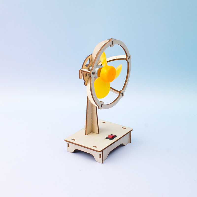 自制电风扇小学生科技制作diy模型科学实验木制拼装科学实验