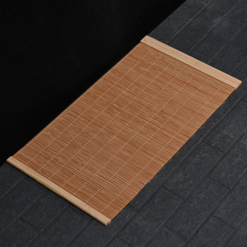 隔热竹席编织桌旗茶席茶盘竹制茶垫竹帘竹垫茶道