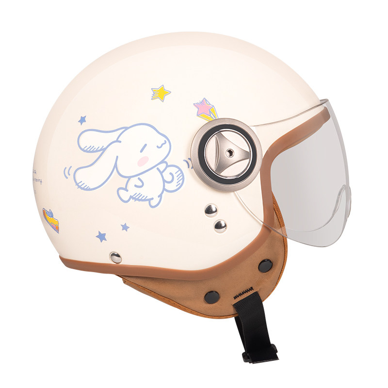 var成人大耳电动摩托车头盔男女通用夏季防晒摩托车头盔