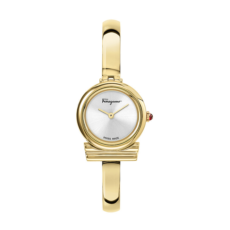 38女神节礼物菲拉格慕ferragamo小金表手镯式细带女士手表