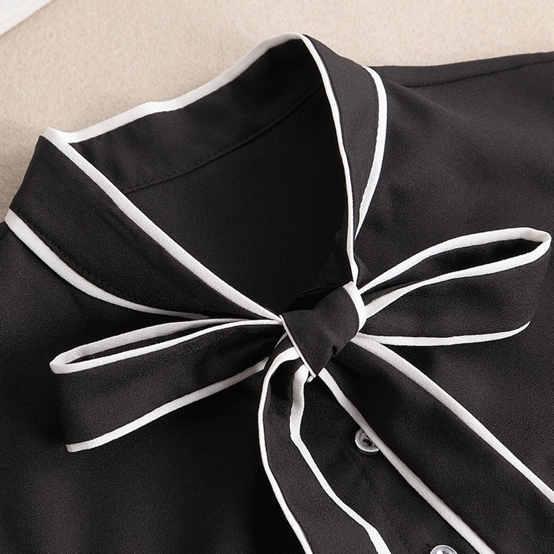 春秋冬立领方领假领子女百搭假领毛衣衬衫蝴蝶结黑白假衣领女