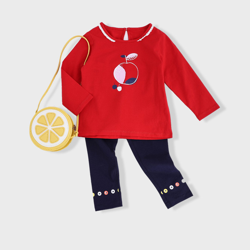 宝贝巴迪童装儿童长袖1-5岁中小小宝宝衣服女孩t恤