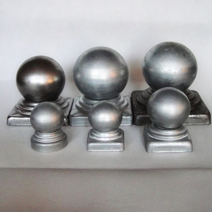 铁艺艺球管帽管盖护栏方管帽盖帽圆球配件装饰护栏