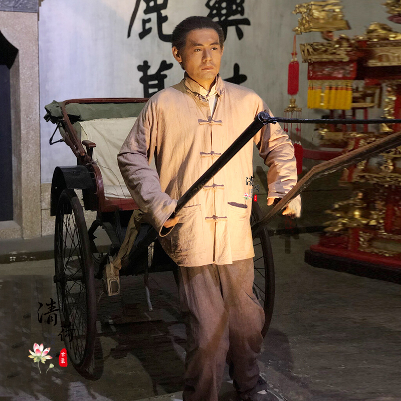 古装影视民国黄包车夫上海滩打手老百姓八路群演民族服装