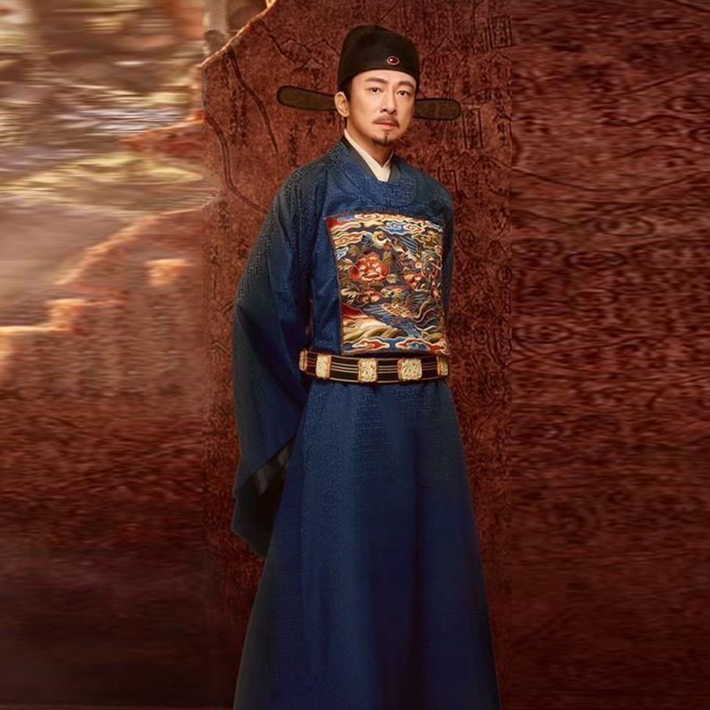 影视古装男士汉服明朝官员明朝大臣服补服朝服县令知府巡抚武将服