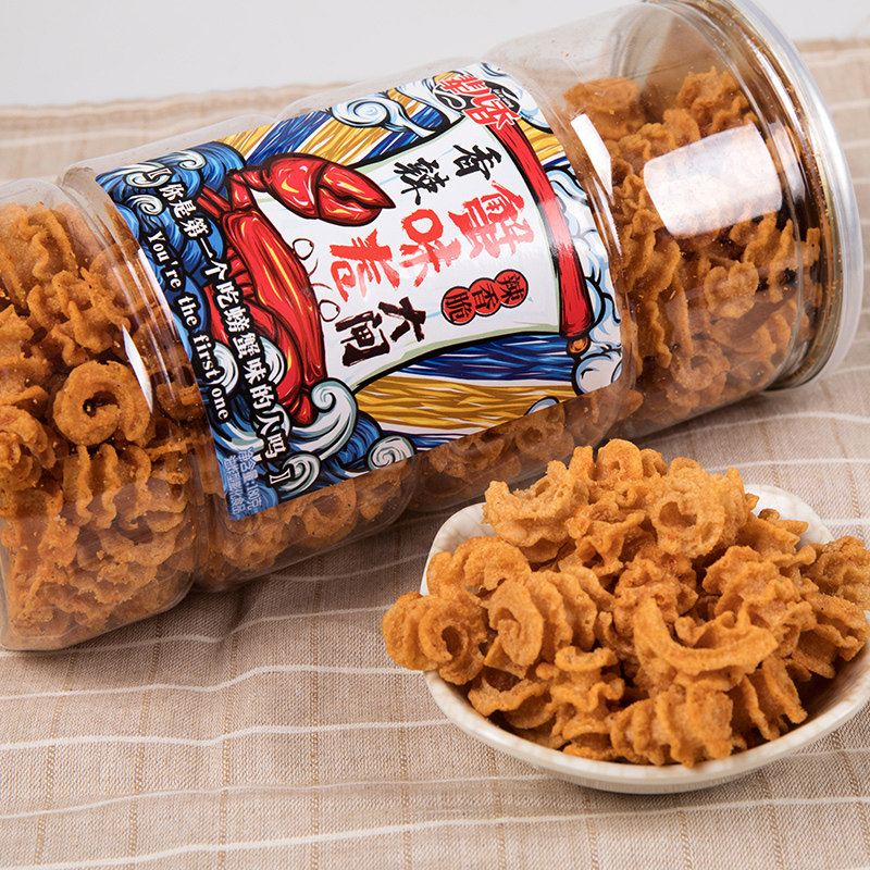 酥脆可口!辈儿香香辣蟹味卷180gx2桶